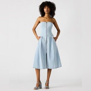 Steve Madden ISLA denim DRESS BLUE